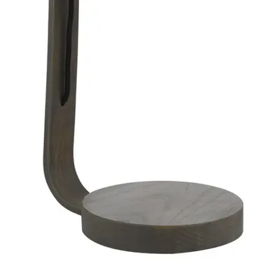 Veioza Zakara Table Lamp Grey Washed Wood With Shade