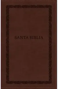 Biblia Reina-Valera 1960, Tierra Santa, Ultrafina Letra Grande, Leathersoft, Café, Con Cierre