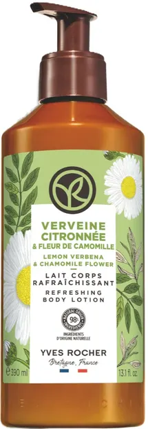 Yves Rocher Bain Nature Lapte de corp, verbenă cu lămâie și mușețel, 390 ml