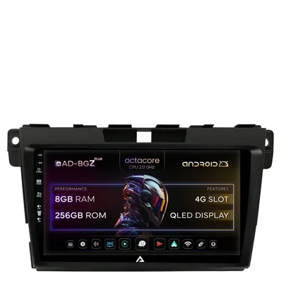 Navigatie Mazda CX-7 (2008-2013), Android, Z-Octacore 8GB RAM + 256GB ROM, 9 Inch - AD-BGZ9008+AD-BGRKIT326