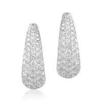 Cercei din aur alb cu diamante de 4.221ct
