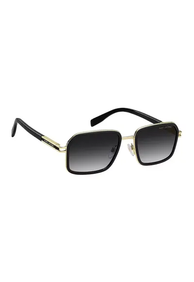 Ochelari de soare cu lentile patrate - Auriu/Negru