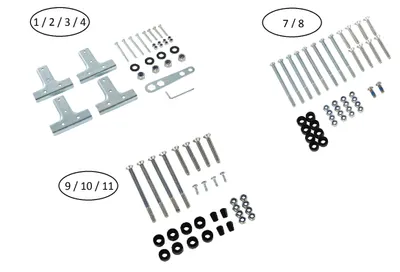 Kit Șuruburi Masă Tenis de masă PPT900-930 Exterior (Fost model FT860)