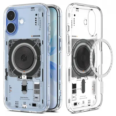 Husa MagSafe pentru Apple iPhone 17, Spigen, Ultra Hybrid Neo One, Transparenta ACS10388