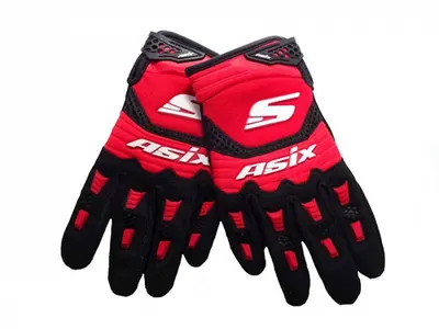 Manusi enduro atv cross Asix AS3 Senior, culoare rosu, marime S