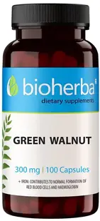 Green Walnut, 300 mg, 100 capsule, Bioherba
