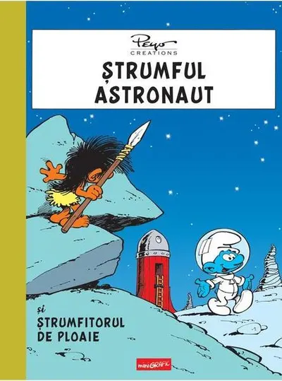 Ștrumful astronaut și ștrumfitorul de ploaie - Hardcover - Peyo