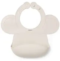 Baveta din silicon BabyOno - Bej