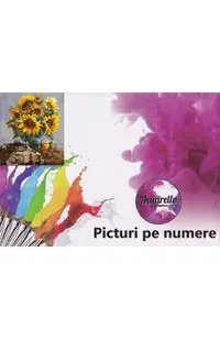Pictura pe numere: Vaza cu floarea soarelui