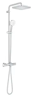 Sistem de dus Grohe Tempesta Cube 250, aparent, pipa cada, termostat, 250 mm, 1 functie, crom, 26975001
