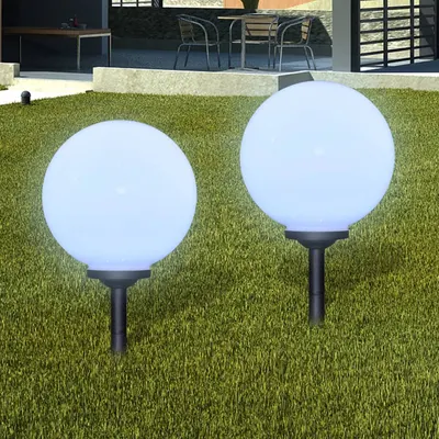 vidaXL Lămpi de exterior pentru alee LED 4 buc. 30 cm, cu țăruș de sol