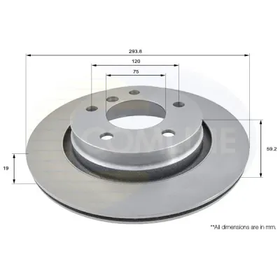 Disc frana COMLINE ADC1723V