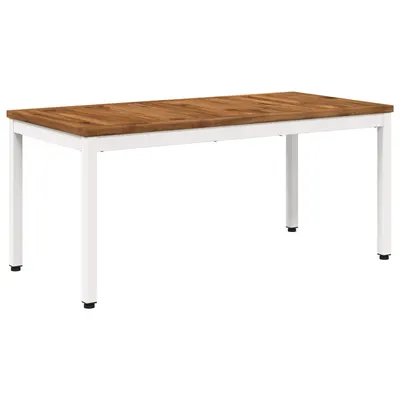 vidaXL Masă de cafea Natural și Alb 50 x 100,5 x 45 cm