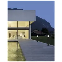 Pitic PYRO Inchis Gray Aluminiu Alb Acrylic LED E27 1x12 Wat 220-240 Volt IP54 Fara bec
