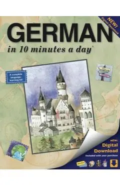 German in 10 Minutes a Day: Language Course for Beginning and Advanced Study. Includes Workbook, Flash Cards, Sticky Labels, Menu Guide, Software