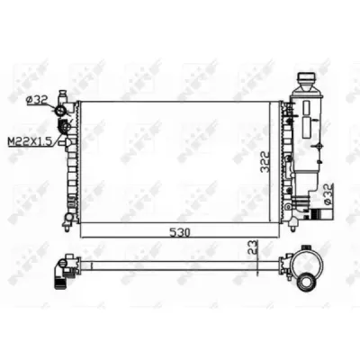 Radiator, racire motor NRF 50471