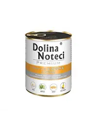DOLINA NOTECI Premium Mix pui și rață cu dovleac 24x800 g hrană umedă pentru câini