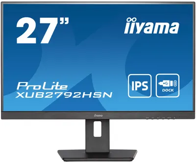 Monitor IIYAMA - XUB2792HSN-B5, 27'', IPS, LED, Anti-Glare, USB Hub, negru