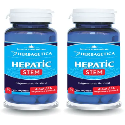 Pachet Hepatic Stem 60cps+60cps (50% reducere la al doilea produs)