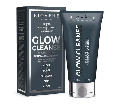 Exfoliant curatare profunda a porilor Glow Cleanse, 120ml, Biovene