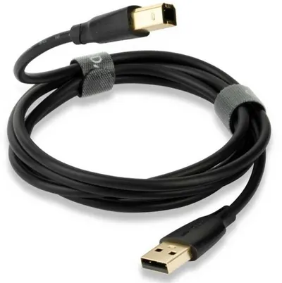 Cablu QED - Connect QE8217, USB-A/USB-B, 1.5m, negru