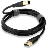 Cablu QED - Connect QE8217, USB-A/USB-B, 1.5m, negru