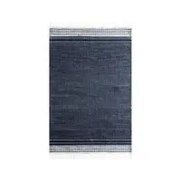 Covor reversibil pentru exterior din plastic reciclat Green Decore Civil, 120 x 180 cm, albastru-închis