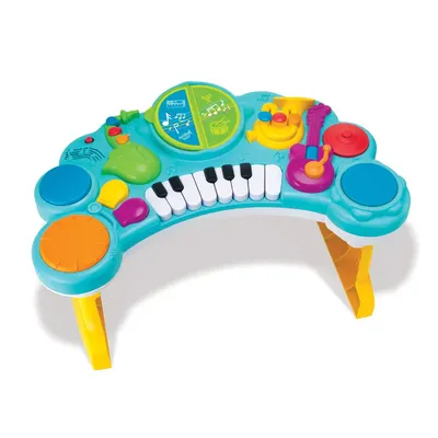 Jucărie interactivă 10 în 1 Infantino B Kids - Centru muzical, albastru