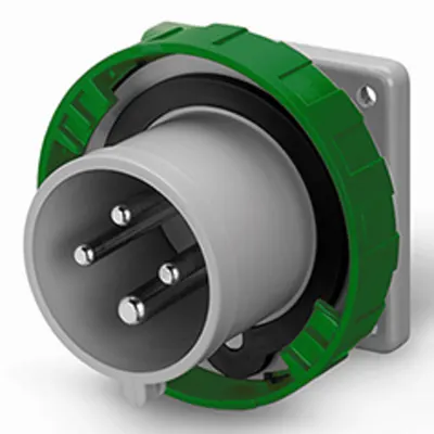 Stecher fixn32A 3P+E 2h >50V >300-500Hz 75X75MM terminal cu surub