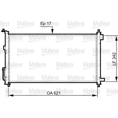 Condensator, climatizare VALEO 817836