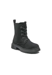 Cizme fete - 5904862152356 - Piele ecologica - Negru - Negru