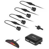 Kit senzori de parcare cu display LED 4, negru