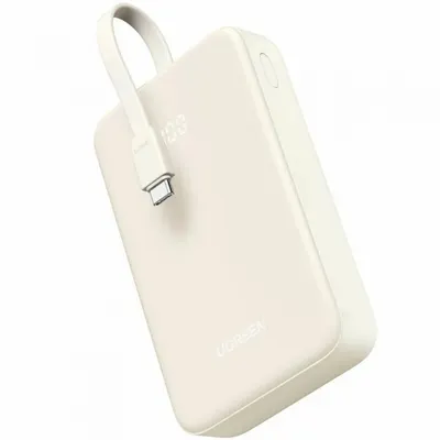 Baterie Externa UGREEN PB505, 20000mAh, 22.5W, QC + PD, 1 x USB-A - 2 x USB-C, Bej