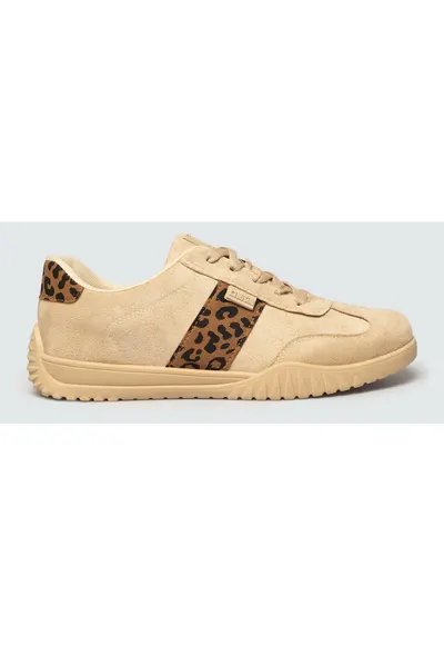 Pantofis sport cu detaliu animal print