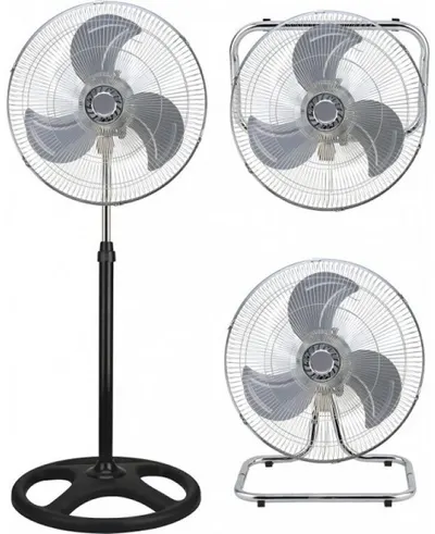 Ventilator Muhler - FM-8138D, 3 viteze, 46 cm, gri/negru