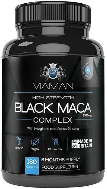 Viaman Black Maca Complex High Strength, 180 capsule, Weight World
