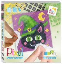 Mozaic cu ramă Pixelhobby - Pisică, Kit Pixel Clasic