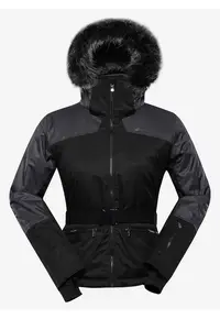 Geaca regular fit cu gluga si guler inalt