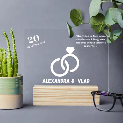 Placheta personalizata Aniversare Nunta