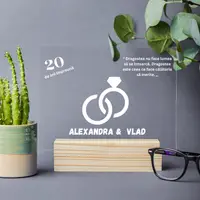 Placheta personalizata Aniversare Nunta