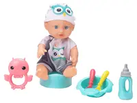 Păpușă bebeluș Micki Lillan & Friends - Noah cu accesorii, 28 cm