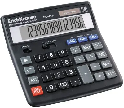 Calculator de birou Erich Krause - DC416, Afisaj cu 16 cifre
