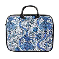 Geantă pentru laptop, colorată, pentru damă, din catifea, Royal Blue 14"