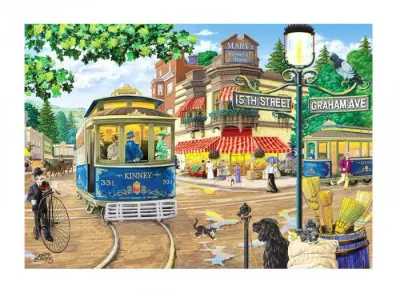 Puzzle din lemn - Victorian Street - 200 piese