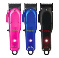 Mașină de tuns StyleCraft – Rebel, 1.5-19 mm, neagră/albastră/roz