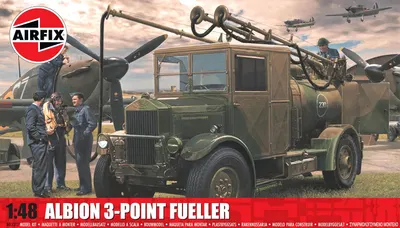 Airfix Model Asamblabil Militar: Camioane - Cisterna Militară Albion AM463 3-Point Refueller