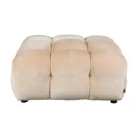 Taburet modular bej cu tapițerie din catifea Hackman – Dutchbone