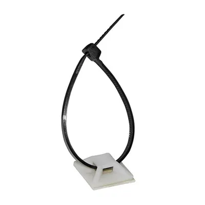 Baza autocolanta pentru coliere n21x21mm - (punga 100buc)