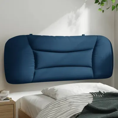vidaXL Pernă pentru tăblie de pat, Hvar, albastru, 100 cm, material textil