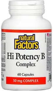 Hi Potency В Complex, 60 capsule, Natural Factors